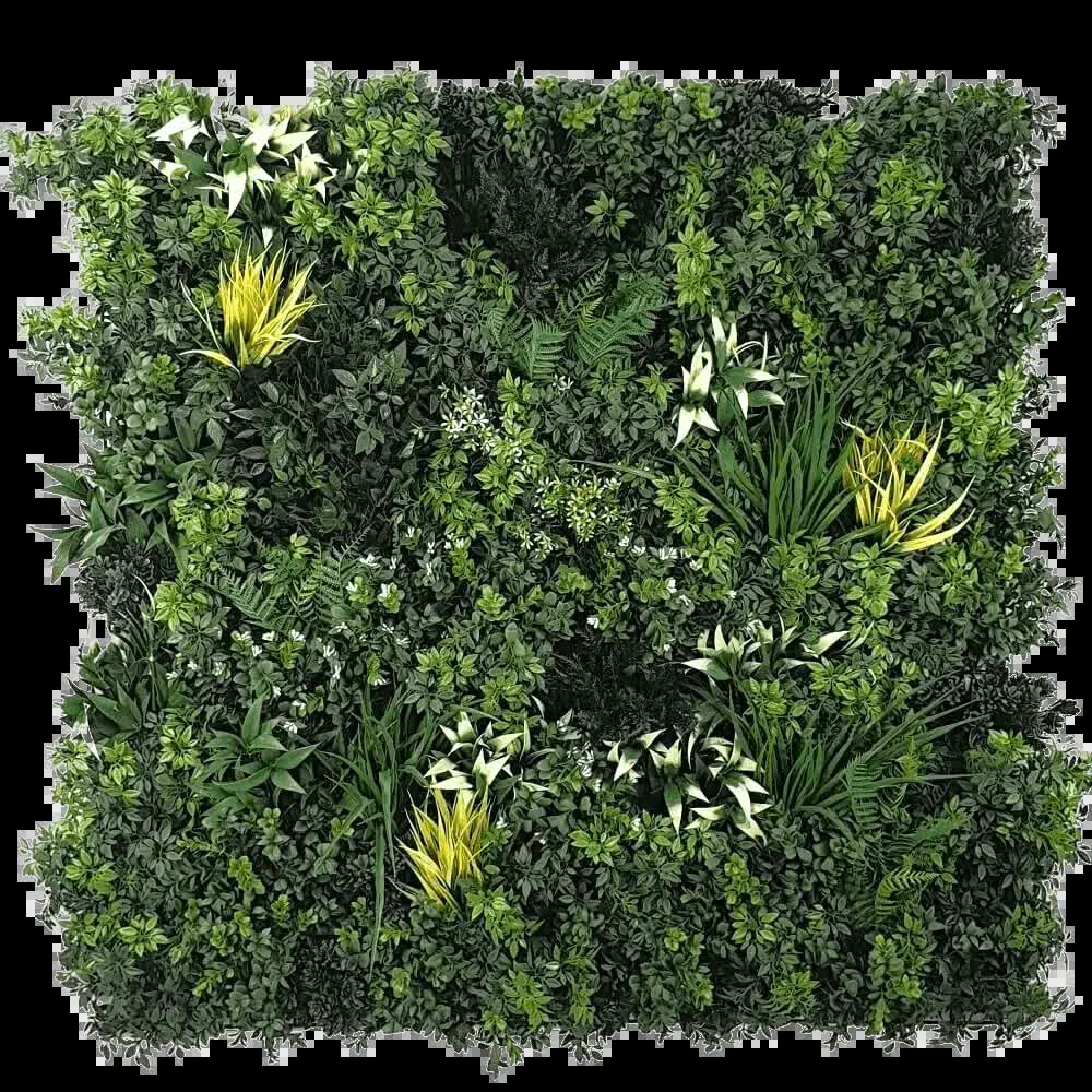 Green Forest Bespoke Commercial Grade Metal Backed Vertical Garden / Green Wall UV Resistant 1m x 1m Fire V637-DP1014112