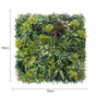 Luxury Lush Spring Recycled Vertical Garden / Green Wall UV Resistant 100cm x 100cm V637-DP1014119-2