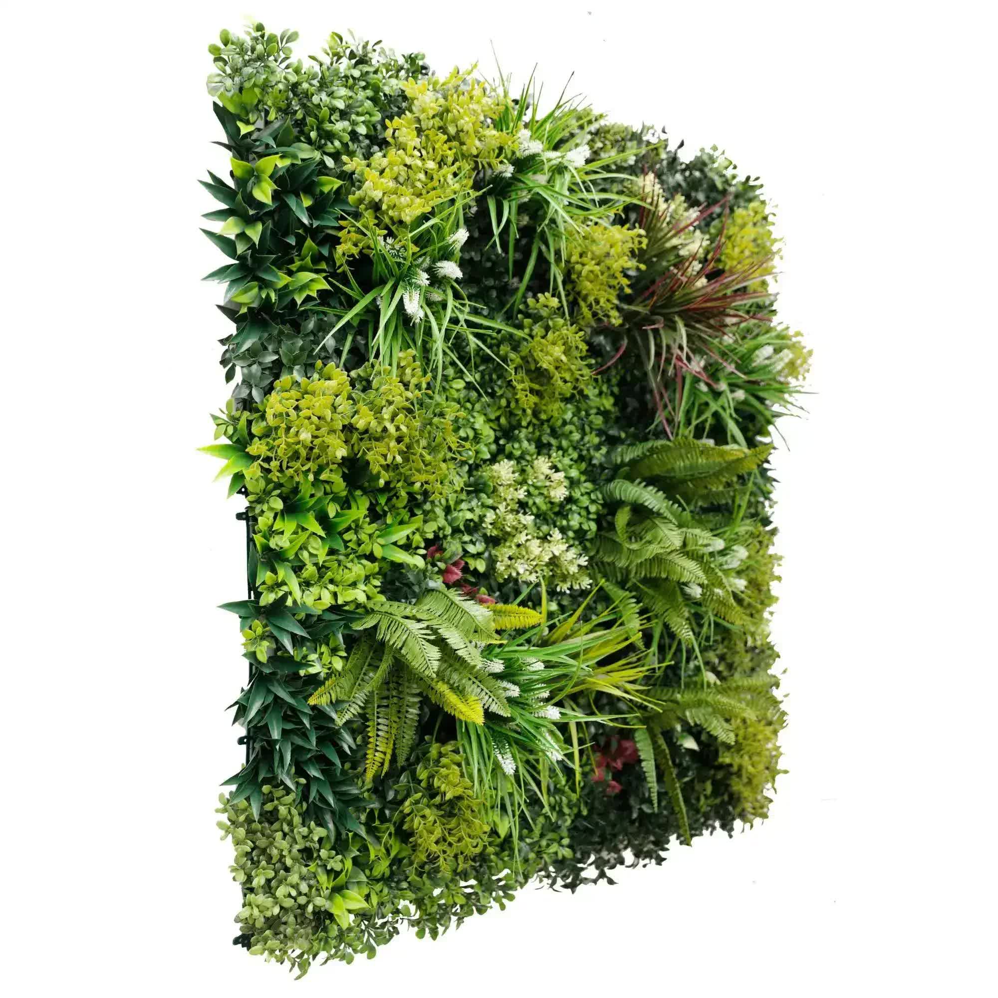 Luxury Lush Spring Recycled Vertical Garden / Green Wall UV Resistant Sample V637-DP1014119-2S