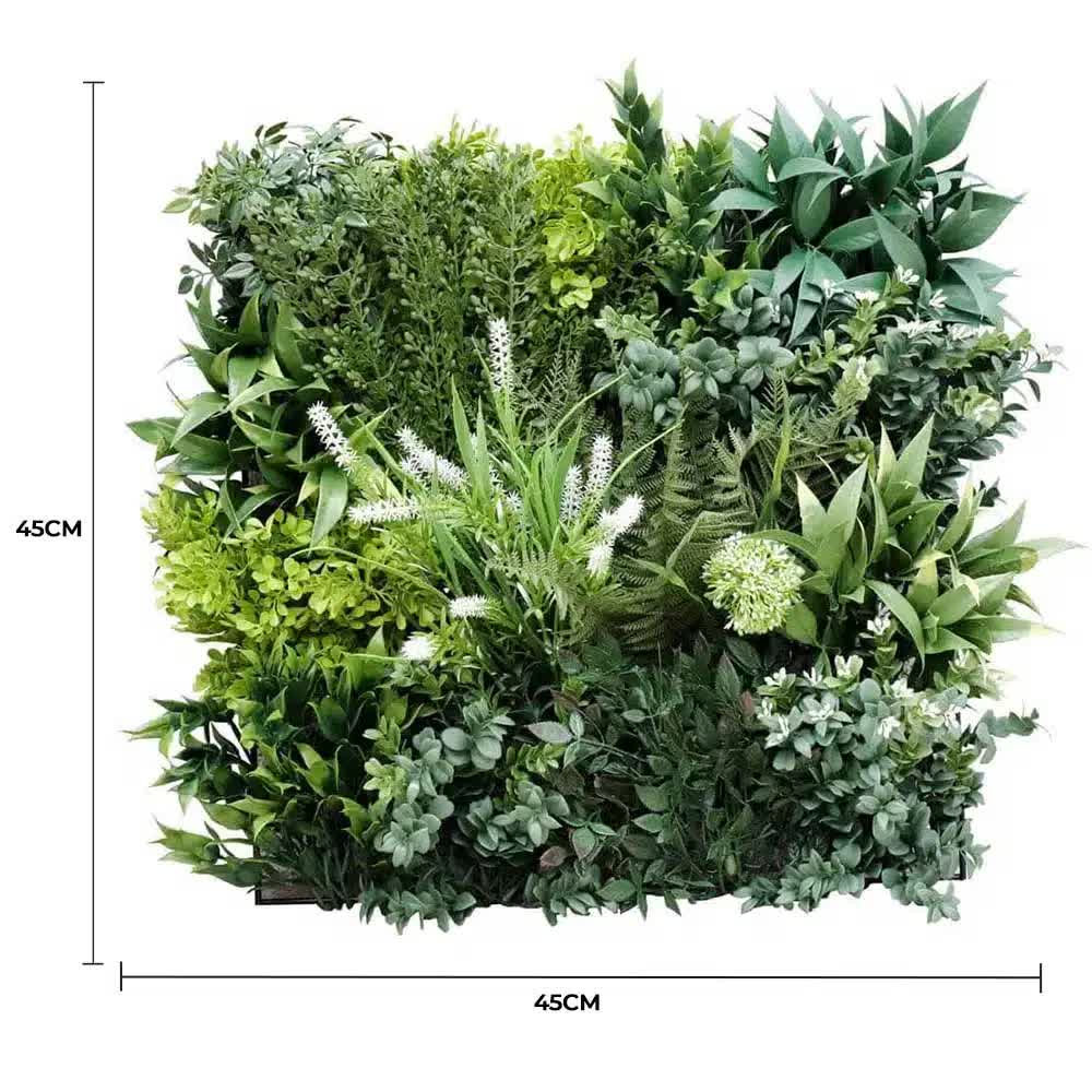 Flowering Bespoke Vertical Garden / Green Wall UV Resistant 45cm x 45cm Fire Retardant V637-DP1014119S