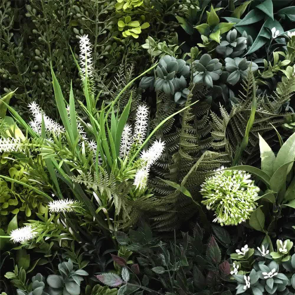 Flowering Bespoke Vertical Garden / Green Wall UV Resistant 45cm x 45cm Fire Retardant V637-DP1014119S
