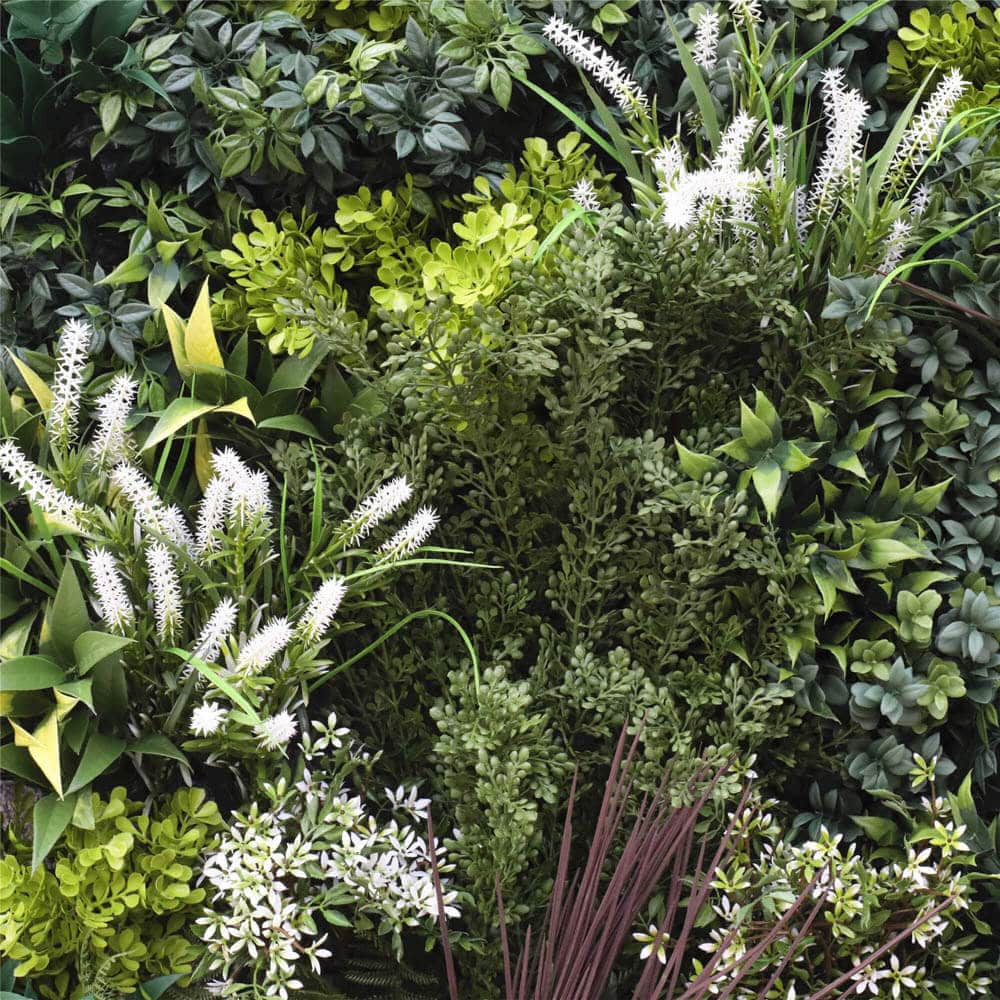 Flowering Bespoke Vertical Garden / Green Wall UV Resistant 45cm x 45cm Fire Retardant V637-DP1014119S