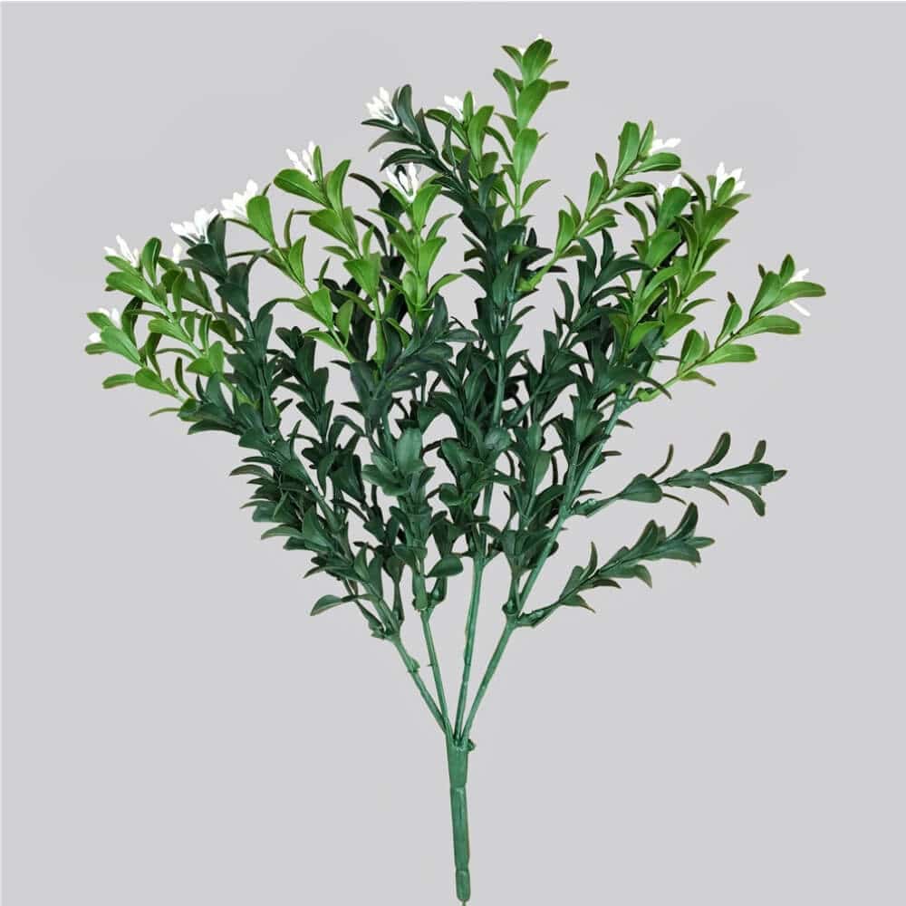 Artificial Flowering Boxwood Stem UV Resistant 30cm V637-DP1016046