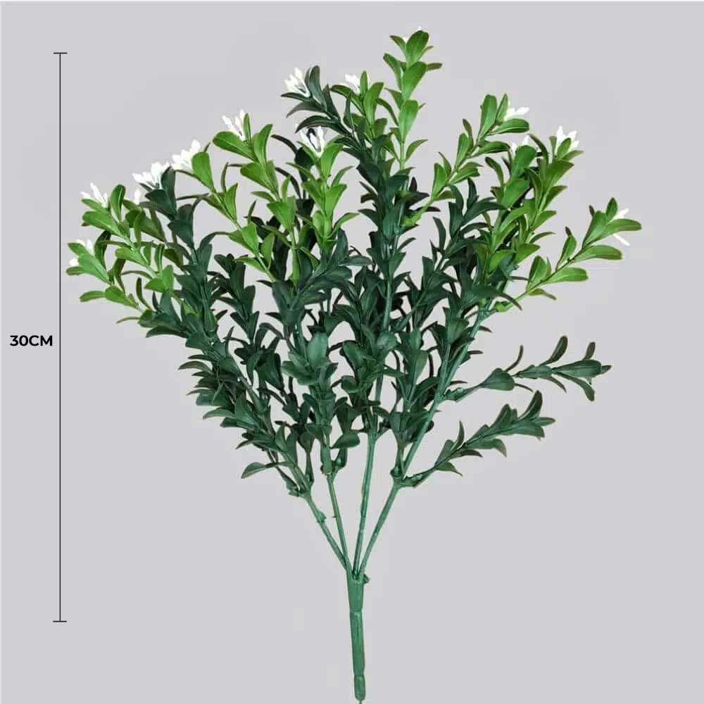 Artificial Flowering Boxwood Stem UV Resistant 30cm V637-DP1016046