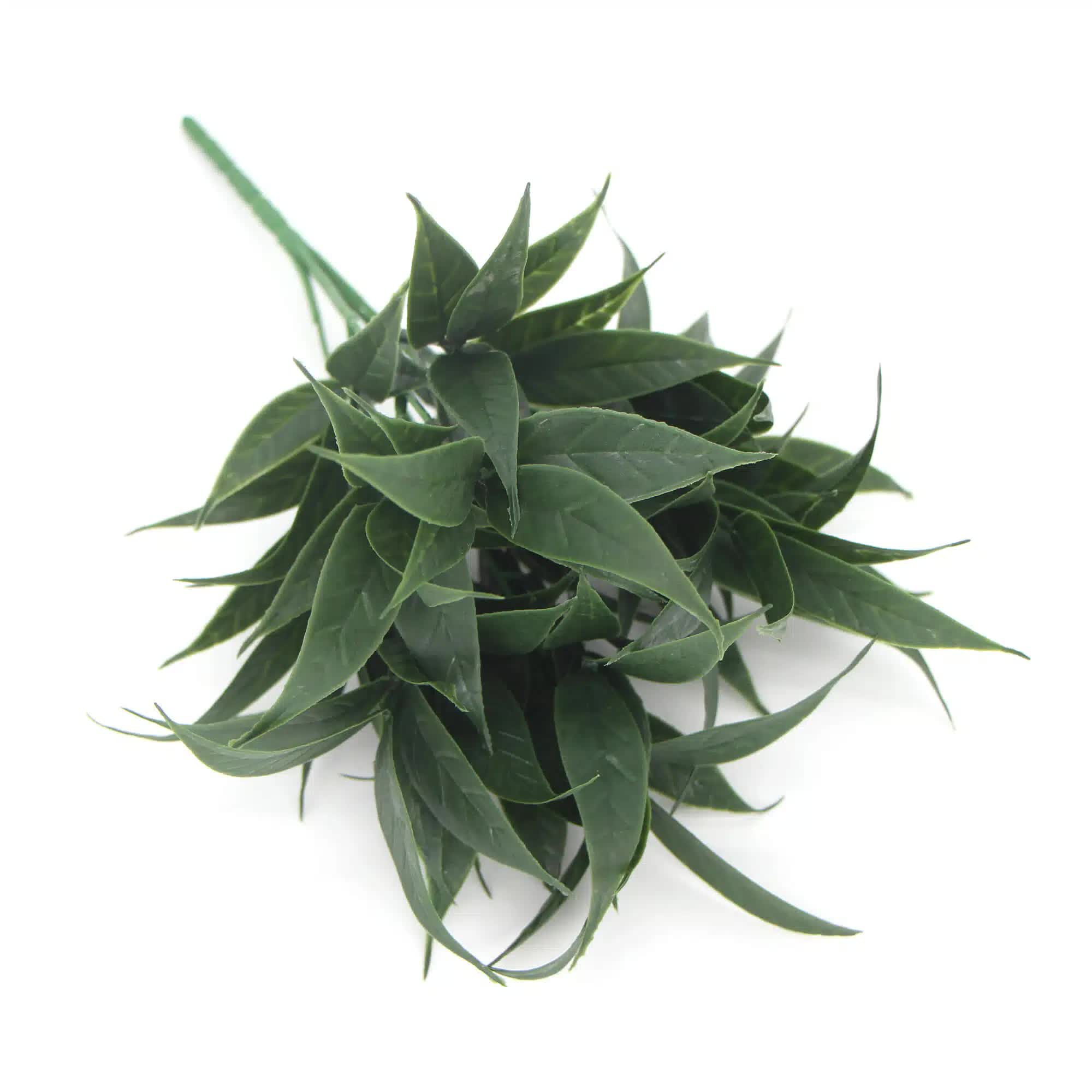 Dark Green Tipped Willow Oak Stem UV Resistant 30cm V637-DP1018073