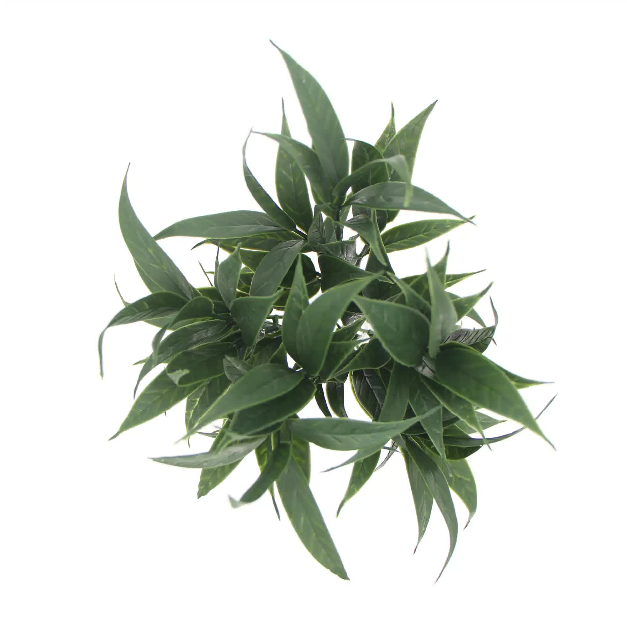 Dark Green Tipped Willow Oak Stem UV Resistant 30cm V637-DP1018073
