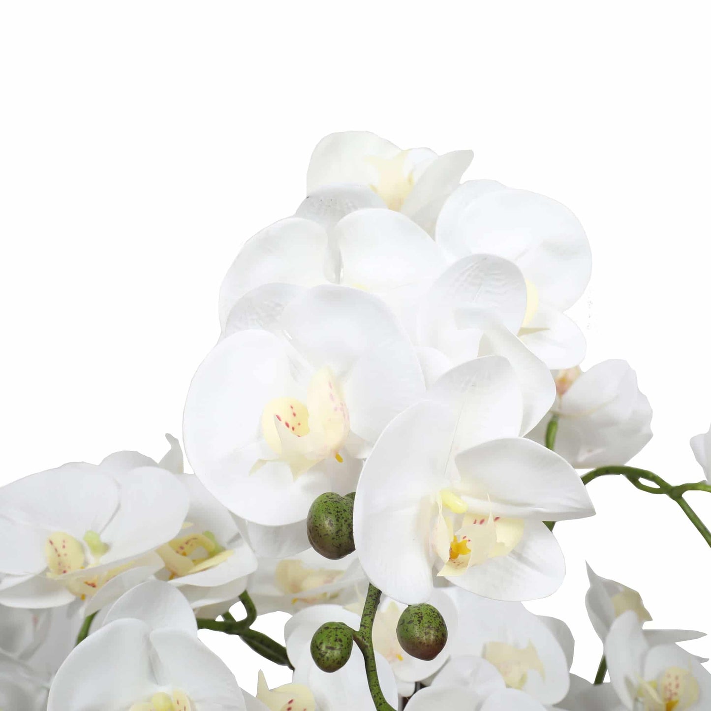 Large Multi-Stem White Potted Faux Orchid 65cm V637-DP1018513