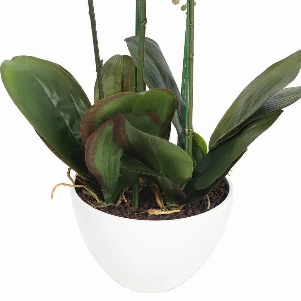 66cm Multi Stem Butterfly Artificial Potted Orchid With Pink Flowers V637-DP1018518