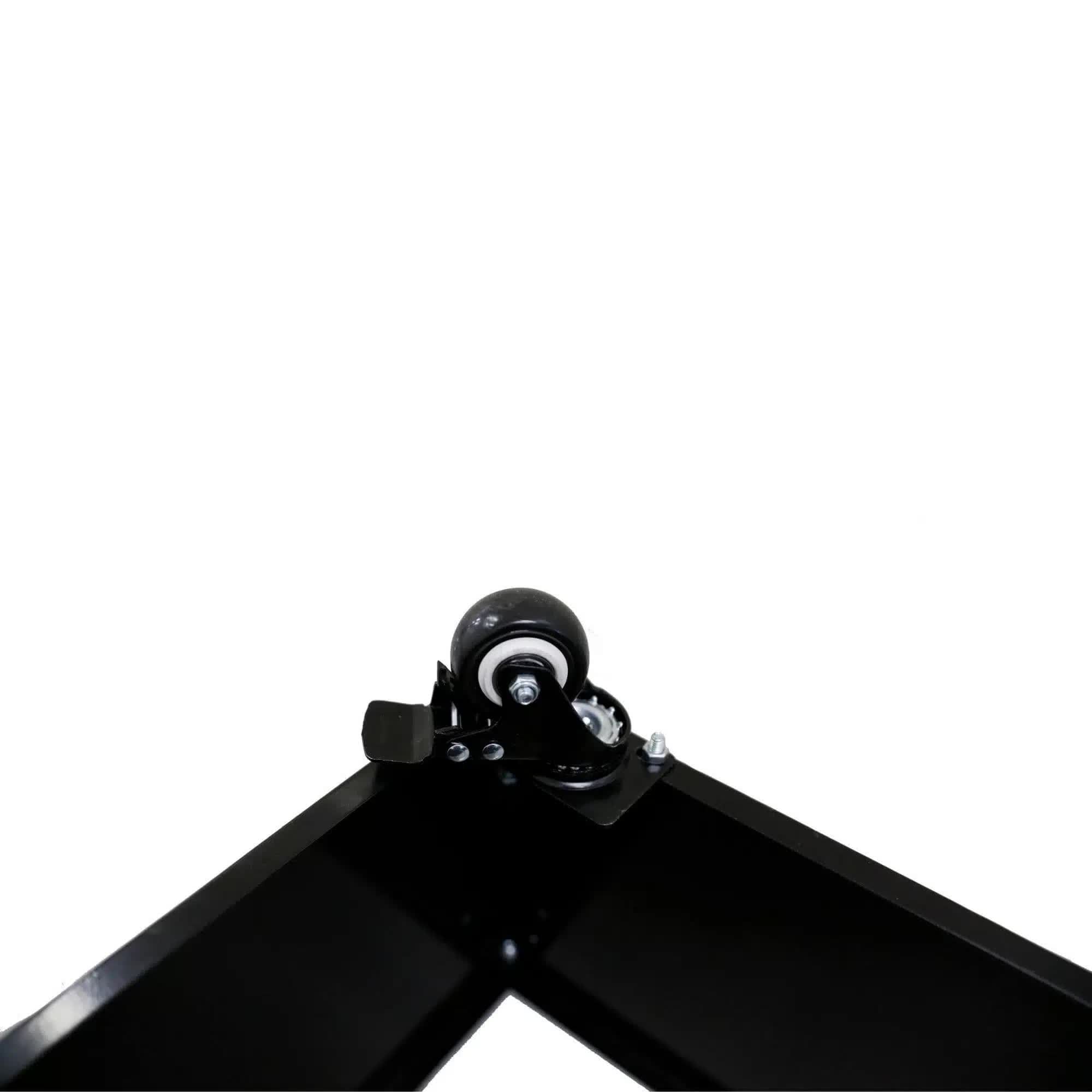 Black Metal Planter Medium + Wheels V637-DP10187880