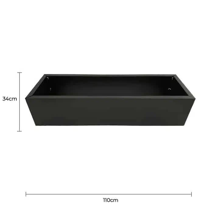 Black Metal Planter Medium V637-DP1018796
