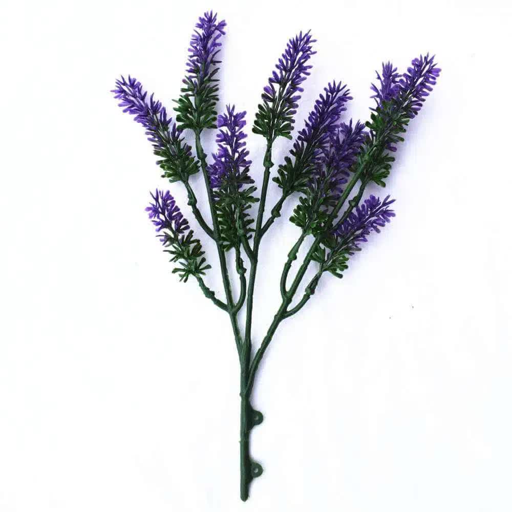 Small Artificial Lavender Stem / Wall Plant UV Resistant 26cm V637-DP1018961
