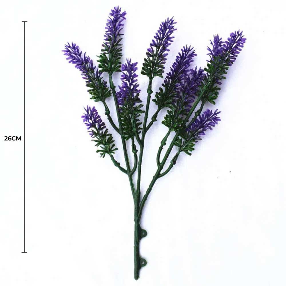 Small Artificial Lavender Stem / Wall Plant UV Resistant 26cm V637-DP1018961