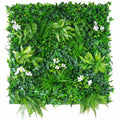 Luxury Snowy White Vertical Garden / Green Wall UV Resistant 100cm x 100cm V637-DP1019049