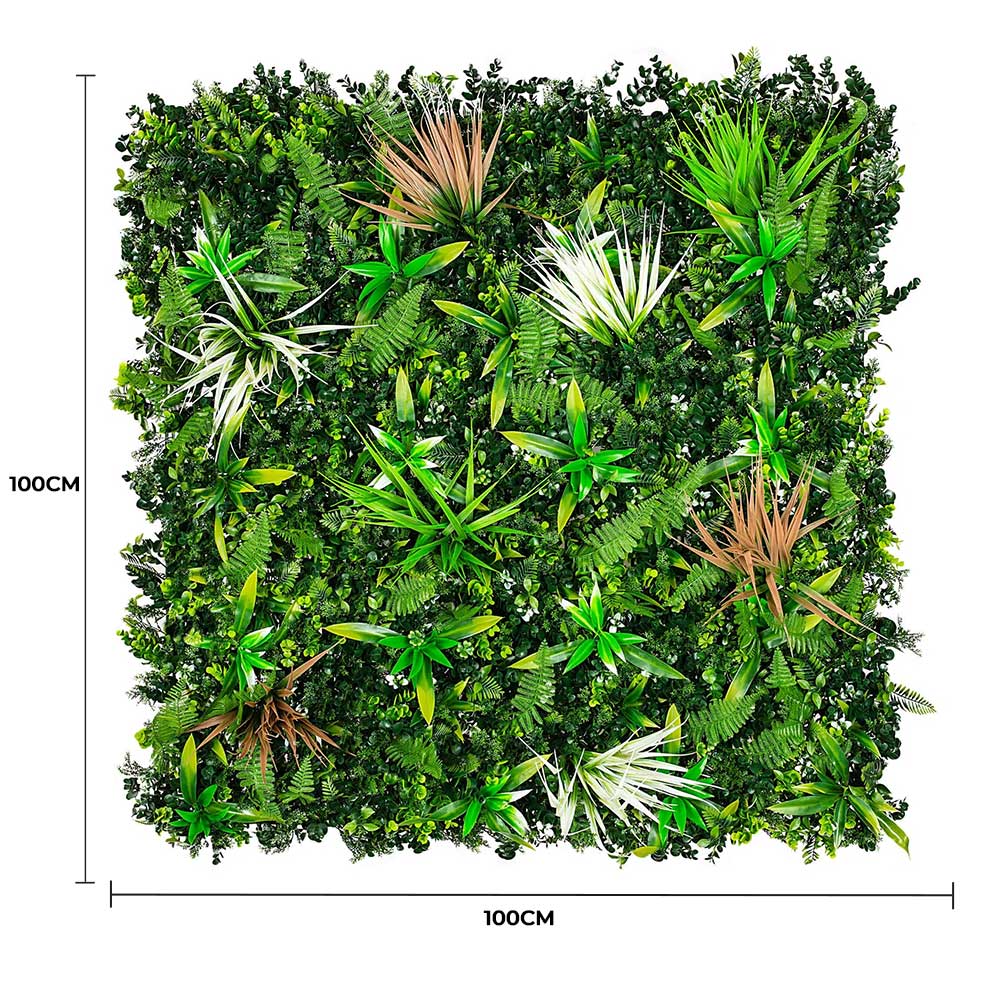 Wild Tropics Vertical Garden / Green Wall UV Resistant 100cm X 100cm V637-DP1019775