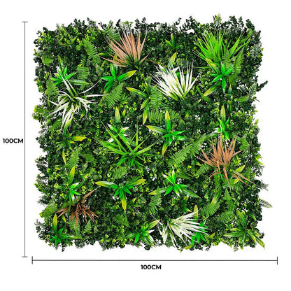 Wild Tropics Vertical Garden / Green Wall UV Resistant 100cm X 100cm V637-DP1019775