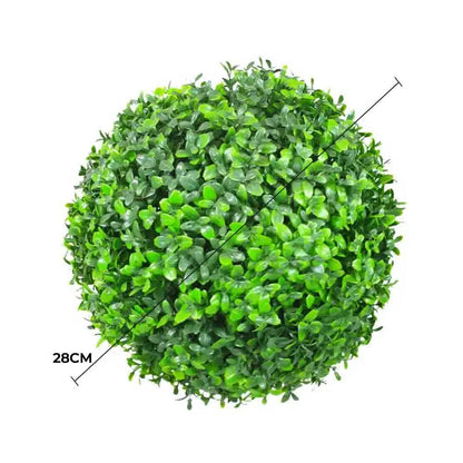 Medium Green Leaf Buxus Topiary Ball UV Resistant 28cm V637-DP1020579