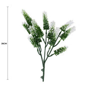 Small White Artificial Lavender Stem UV Resistant 26cm V637-DP1020719