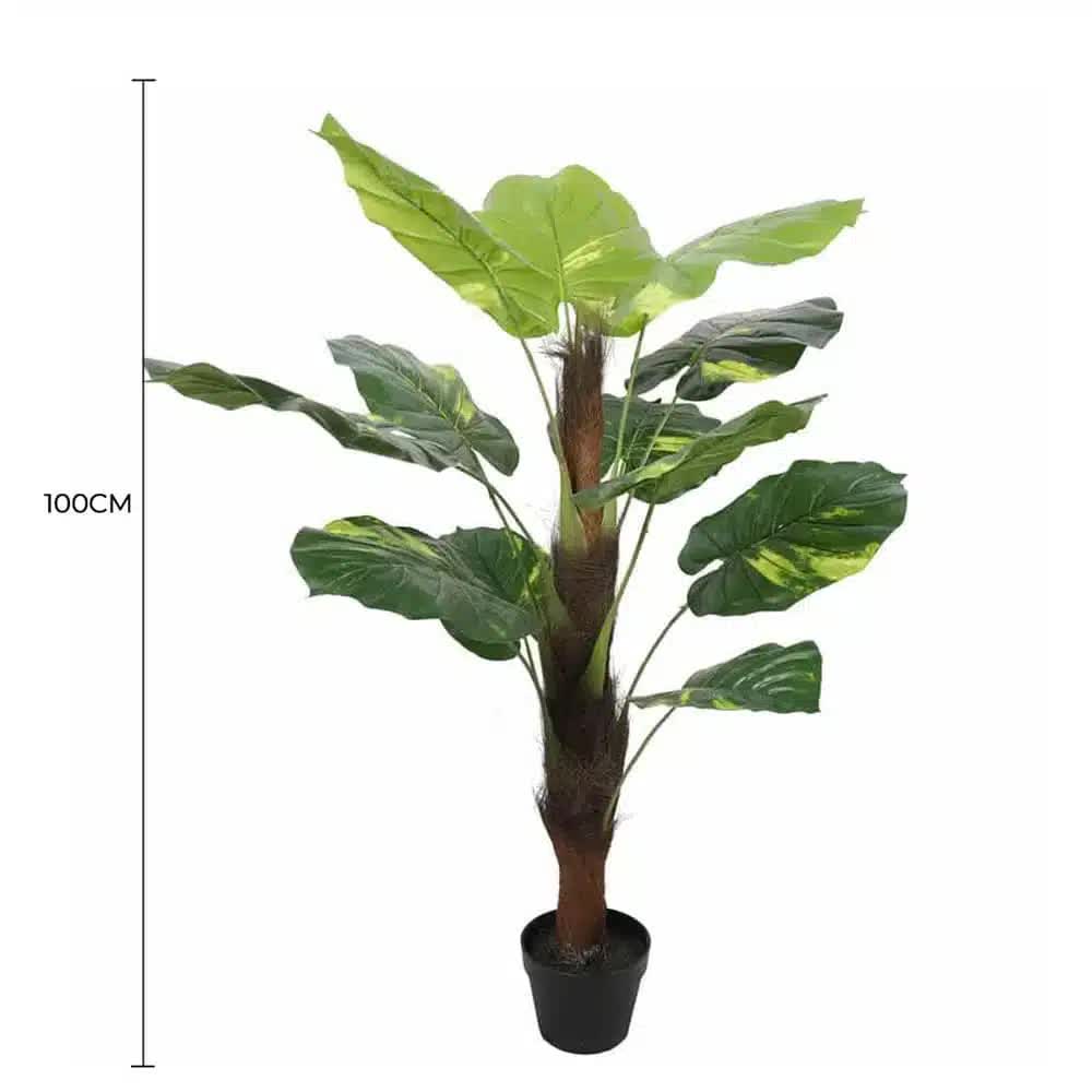 Artificial Potted Pothos Plant with Pole 100cm V637-DP1043068