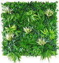 White Grassy Greenery Vertical Garden / Green Wall UV Resistant 100cm x 100cm V637-DP1070228