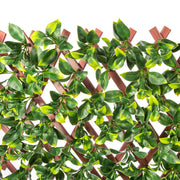 Premium Jasmine Artificial Hedge Extendable Trellis / Screen 2 Meter By 1 Meter UV Resistant (PVC) V637-DP10786514