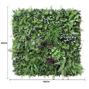 Luxury Vista Green Recycled Vertical Garden / Green Wall UV Resistant 100cm X 100cm V637-DP1097689