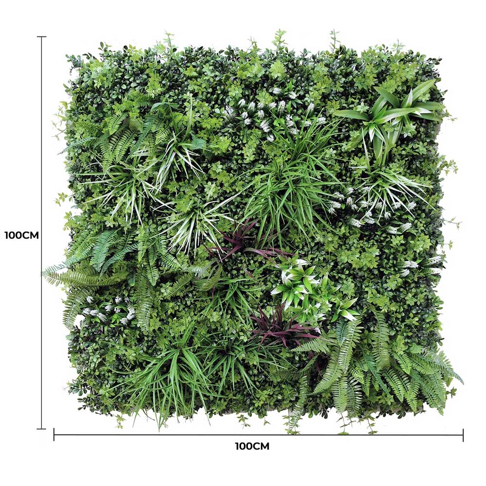 Luxury Vista Green Recycled Vertical Garden / Green Wall UV Resistant 100cm X 100cm V637-DP1097689