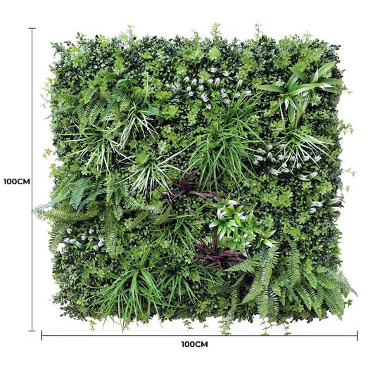 Luxury Vista Green Recycled Vertical Garden / Green Wall UV Resistant 100cm X 100cm V637-DP1097689