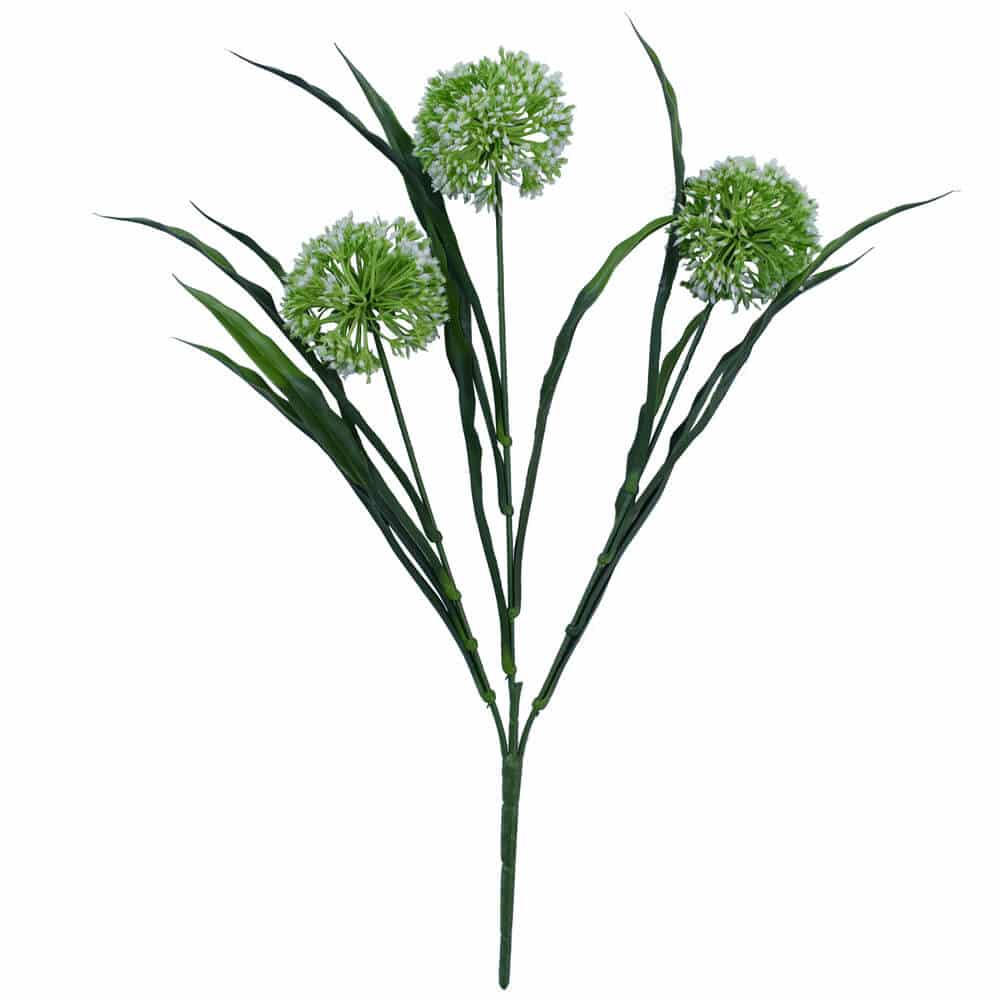 Lush Flowering White Hydrangea Stem 35cm UV Resistant V637-DP1097801