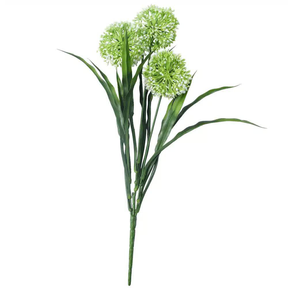 Lush Flowering White Hydrangea Stem 35cm UV Resistant V637-DP1097801