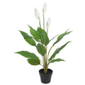 Artificial Flowering White Peace Lily / Calla Lily 95cm V637-DP1128560
