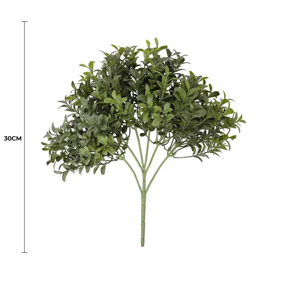 Dense Artificial Buxus Foliage 30cm UV Resistant V637-DP1140193