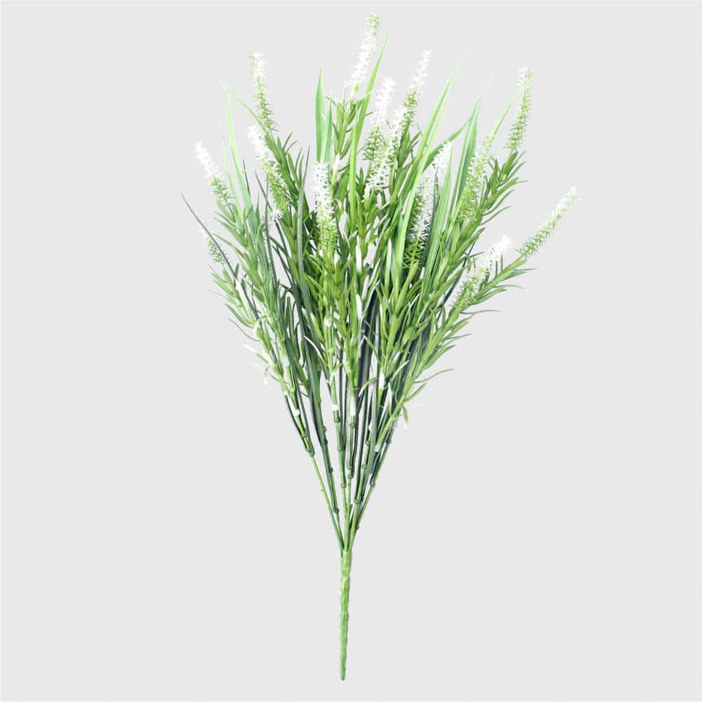 Long Artificial Lavender Stem (White) 50cm UV Resistant V637-DP1140210