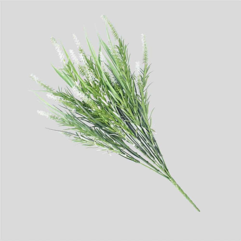 Long Artificial Lavender Stem (White) 50cm UV Resistant V637-DP1140210