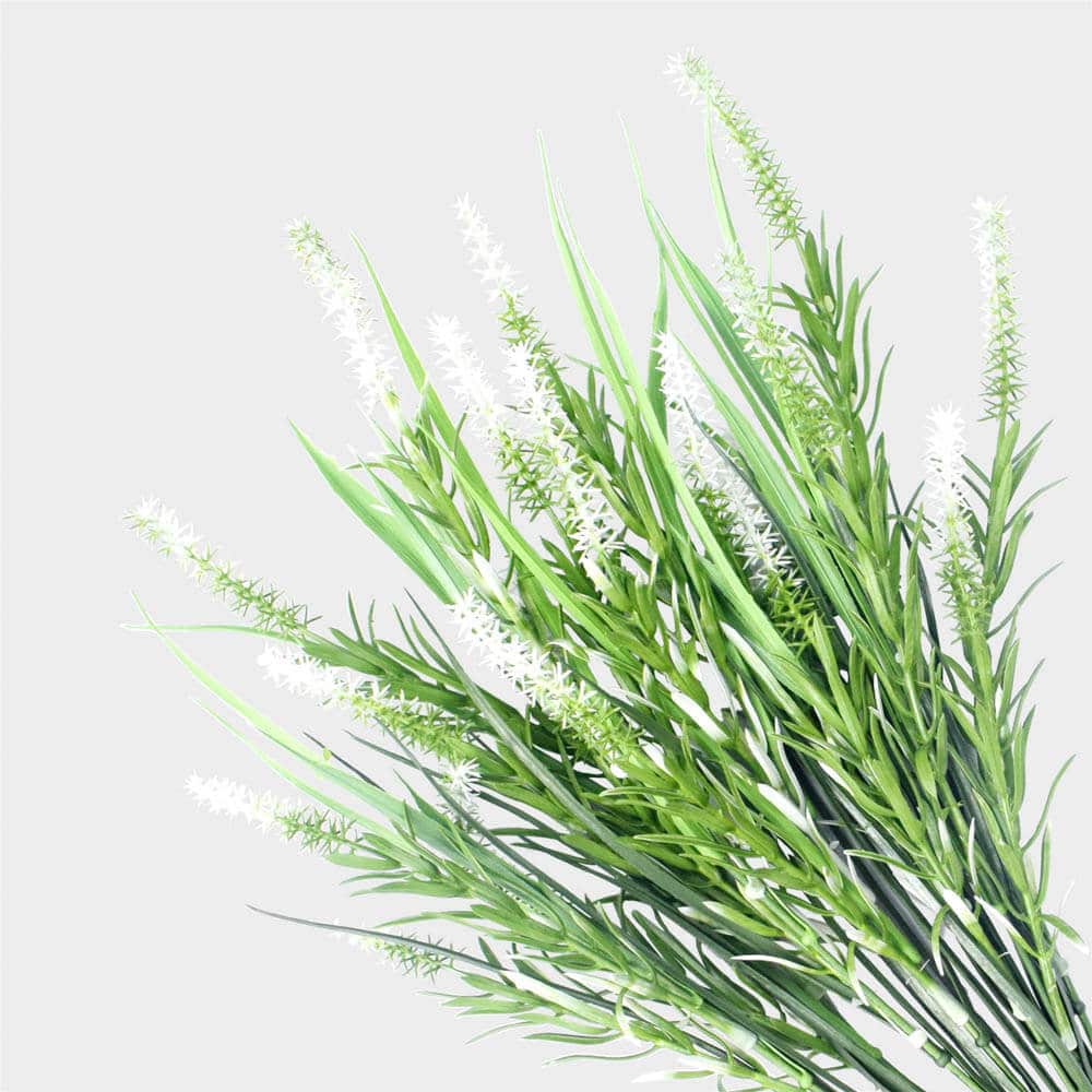 Long Artificial Lavender Stem (White) 50cm UV Resistant V637-DP1140210