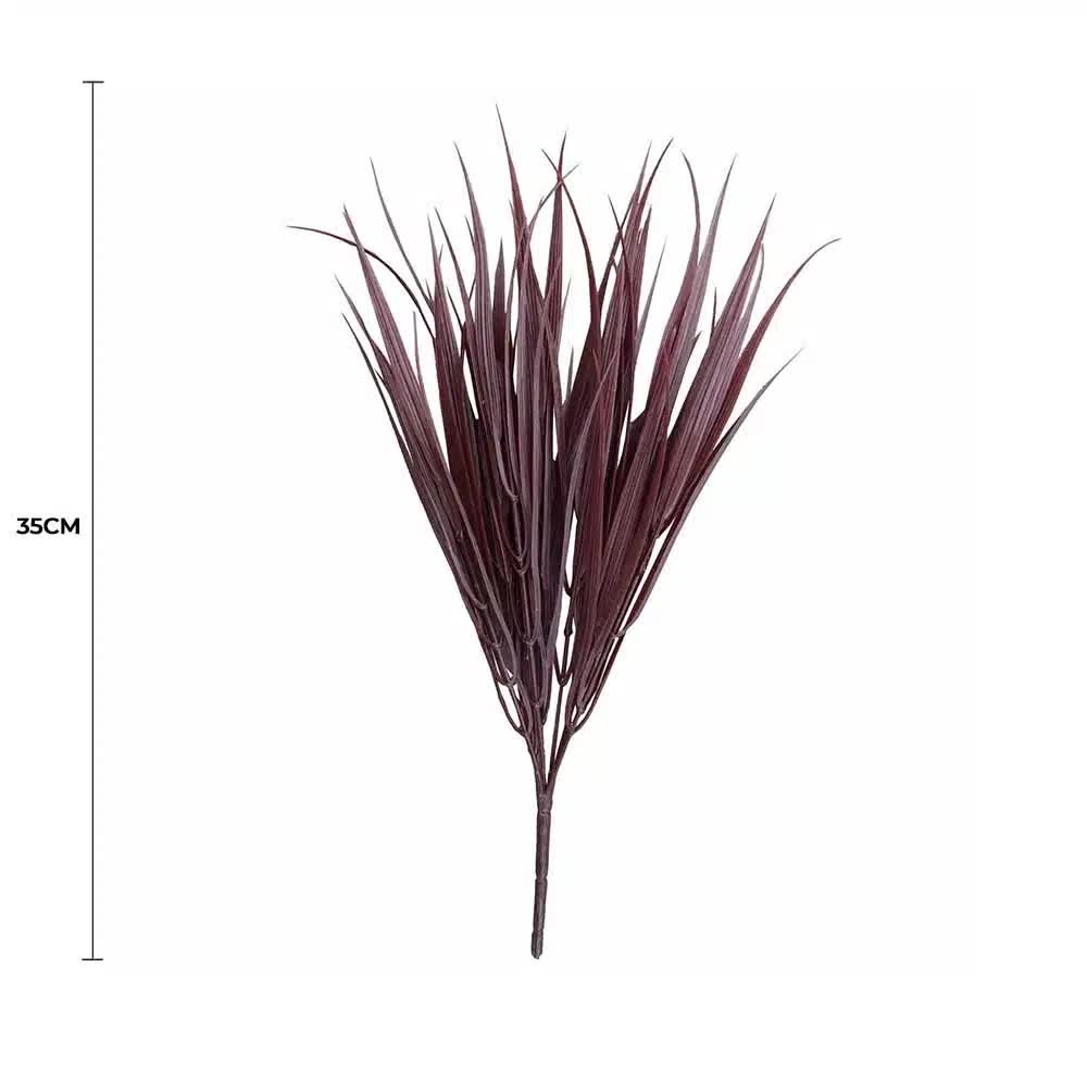 Dark Red Artificial Grass Stem 35cm Long UV Resistant V637-DP1140224