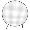 Sturdy Circular Flower Wall / Event Stand 200cm Diameter (Black Frame) V637-DP1140700B