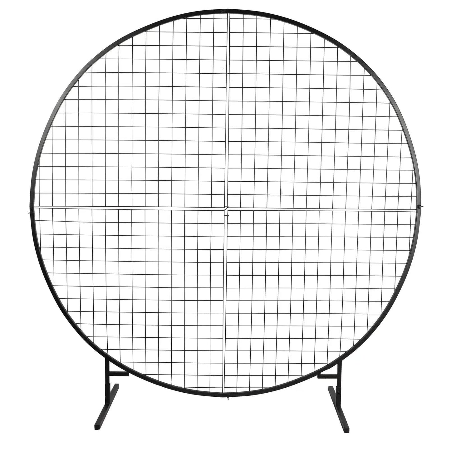Sturdy Circular Flower Wall / Event Stand 200cm Diameter (Black Frame) V637-DP1140700B