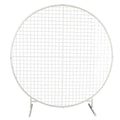 Sturdy Circular Flower Wall / Event Stand 200cm Diameter (White Frame) V637-DP1140700W