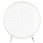 Sturdy Circular Flower Wall / Event Stand 200cm Diameter (White Frame) V637-DP1140700W