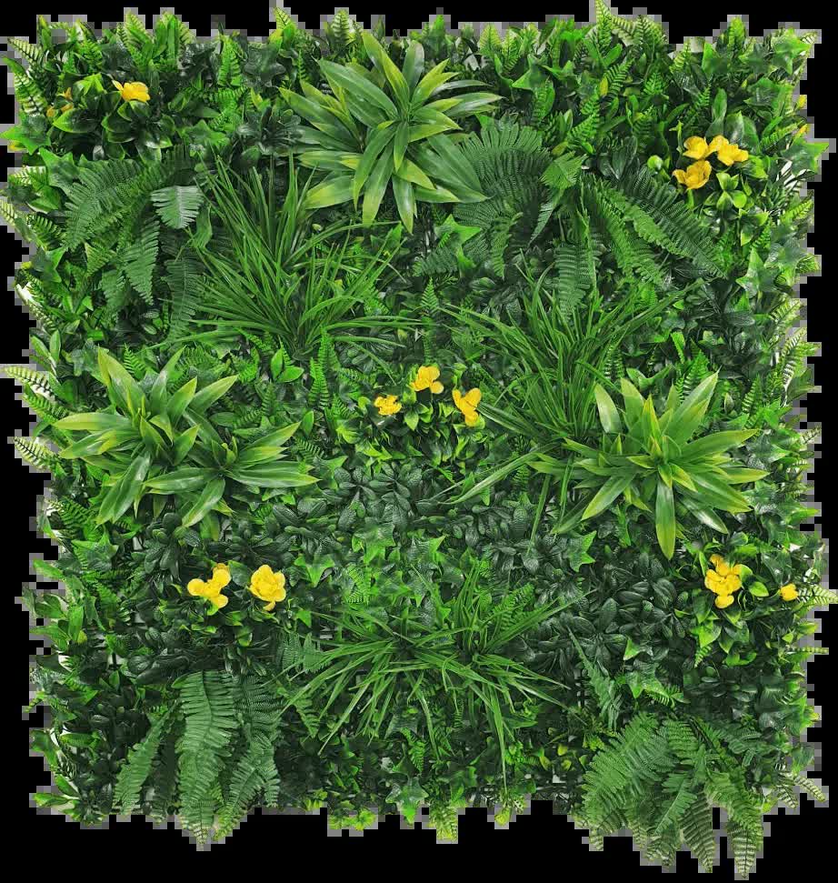 Yellow Rose Vertical Garden / Green Wall UV Resistant 100cm x 100cm V637-DP1156286