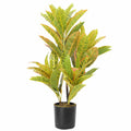 Artificial Potted Flaming Zebra (Codiaeum variegatum / crotons) 55cm V637-DP1158149
