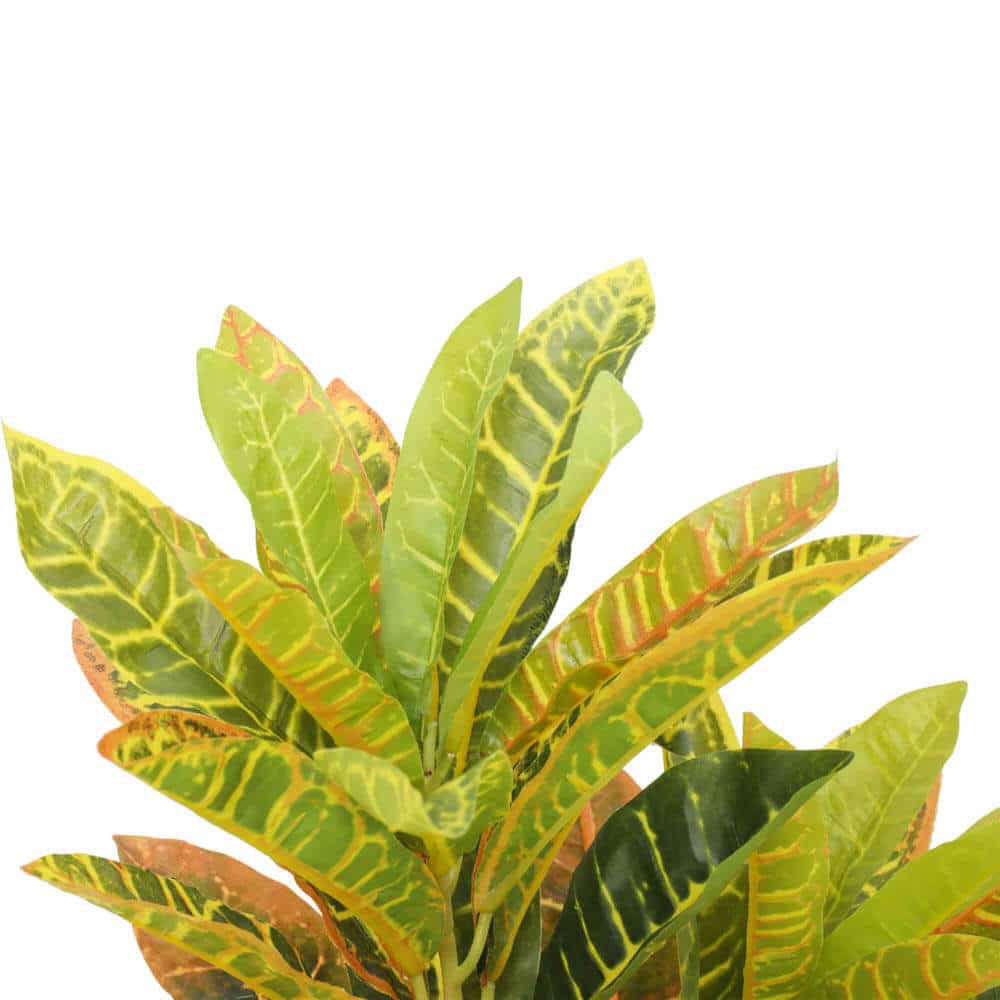 Artificial Potted Flaming Zebra (Codiaeum variegatum / crotons) 55cm V637-DP1158149