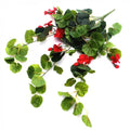 Artificial Geranium Hanging Bush with Red Flowers 60cm V637-DP1165190
