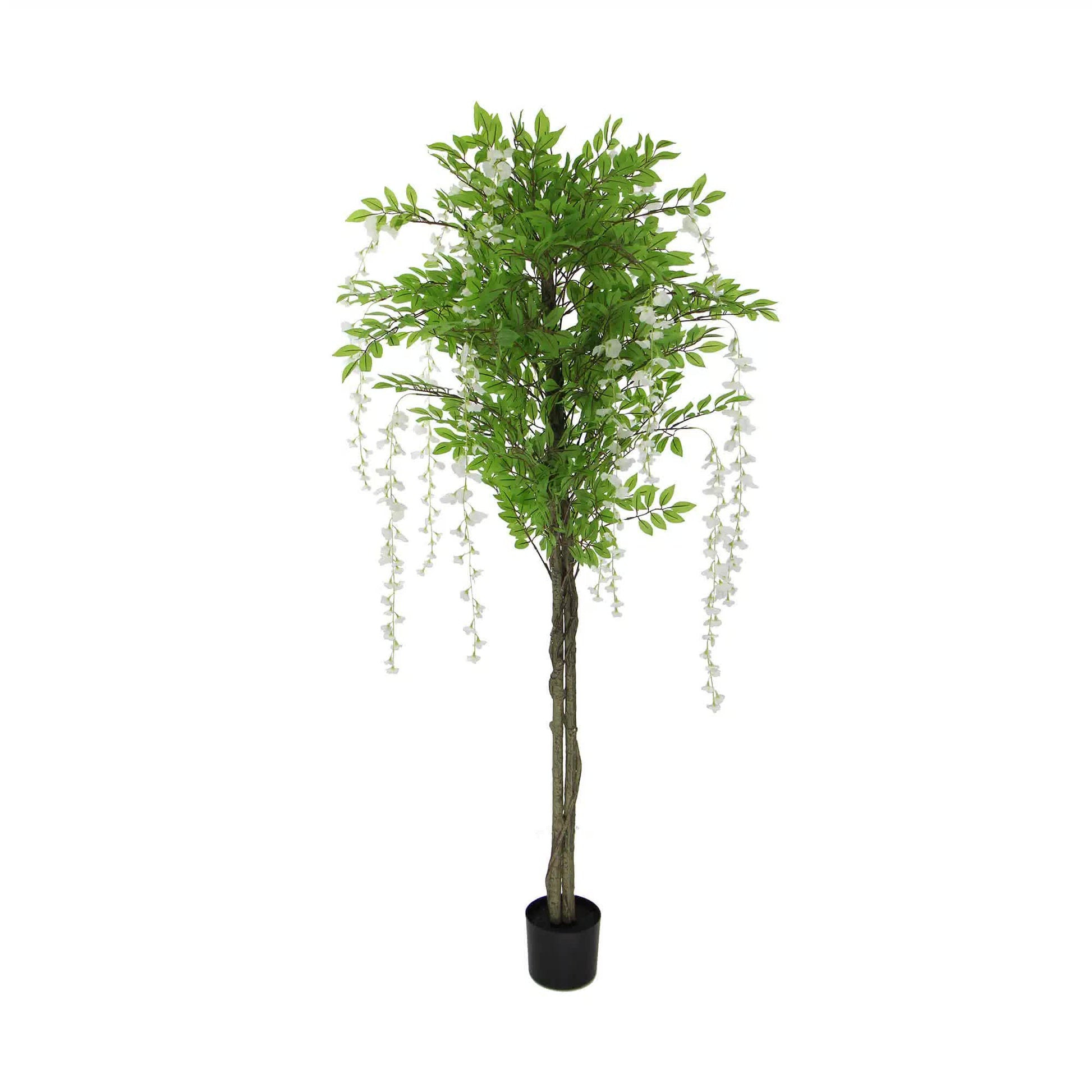 Flowering Artificial Wisteria with White Flowers 180cm V637-DP1166618N