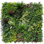 Luxury Evergreen Rainforest Recycled Vertical Garden / Green Wall UV Resistant 1m x 1m V637-DP1169949