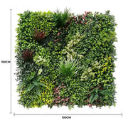 Luxury Evergreen Rainforest Recycled Vertical Garden / Green Wall UV Resistant 1m x 1m V637-DP1169949