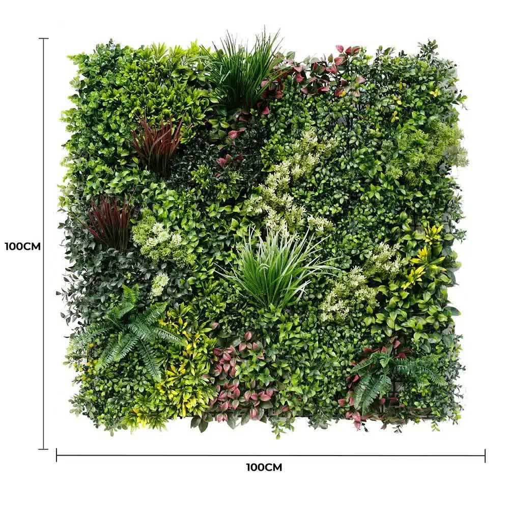 Luxury Evergreen Rainforest Recycled Vertical Garden / Green Wall UV Resistant 1m x 1m V637-DP1169949