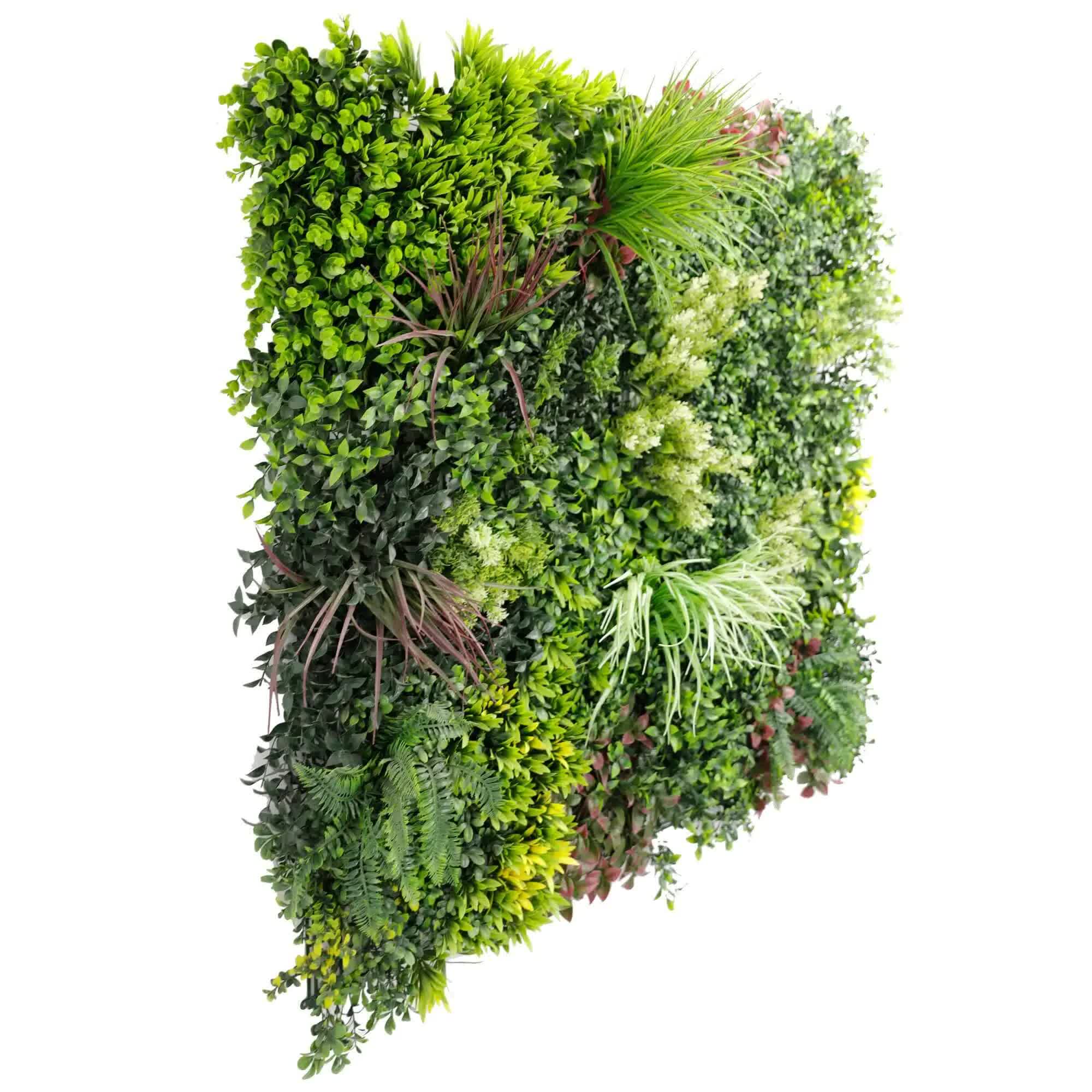 Luxury Evergreen Rainforest Recycled Vertical Garden / Green Wall UV Resistant 1m x 1m V637-DP1169949