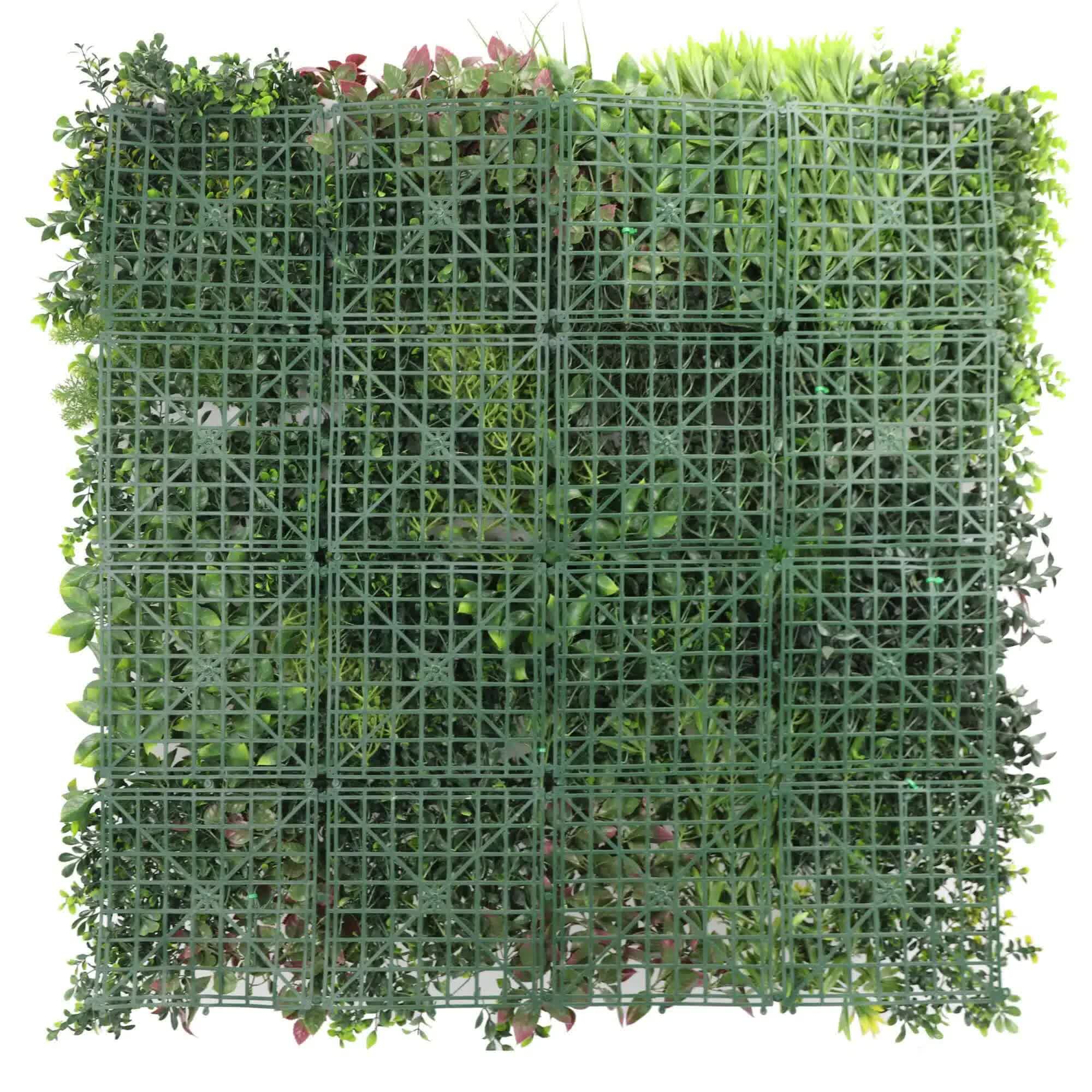 Luxury Evergreen Rainforest Recycled Vertical Garden / Green Wall UV Resistant 1m x 1m V637-DP1169949