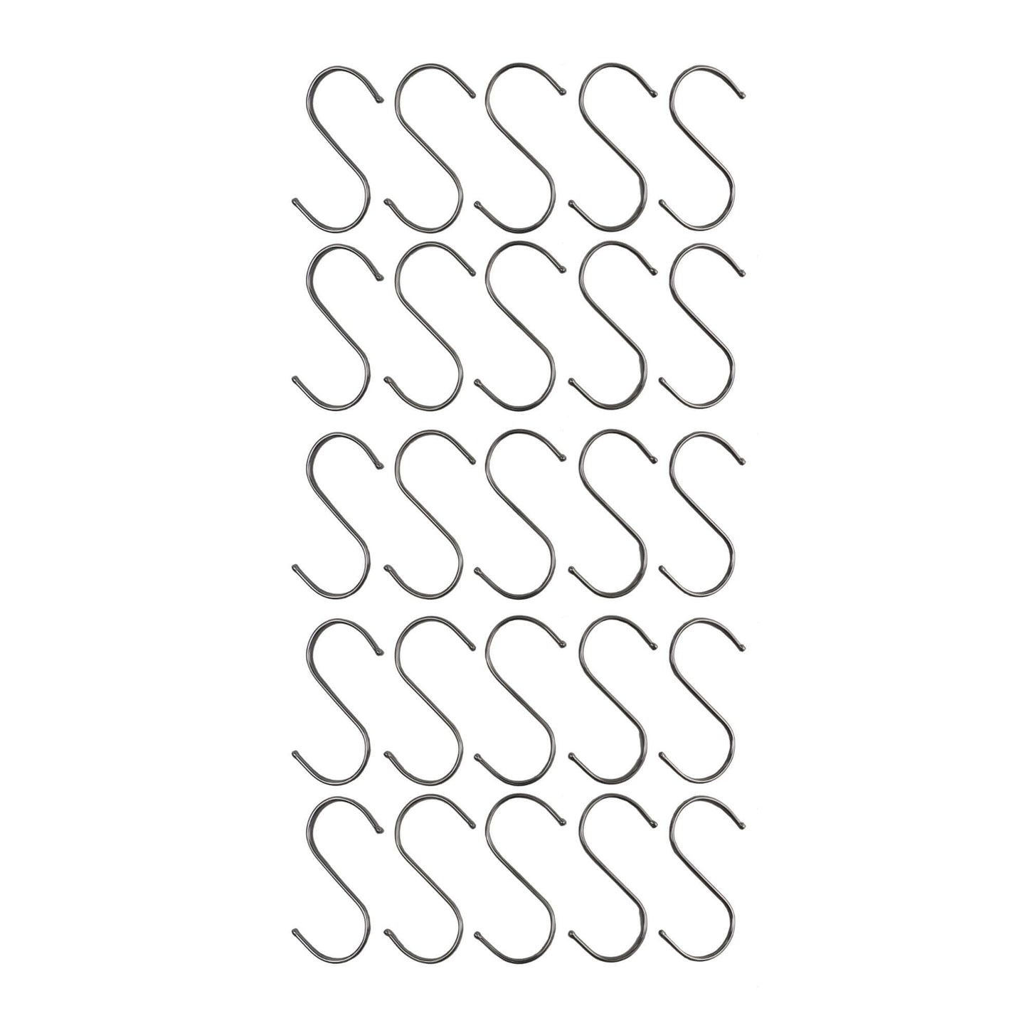 Stainless Steel Hanging S Hooks 12cm X 6cm 25 Pieces V637-DP1175900-25